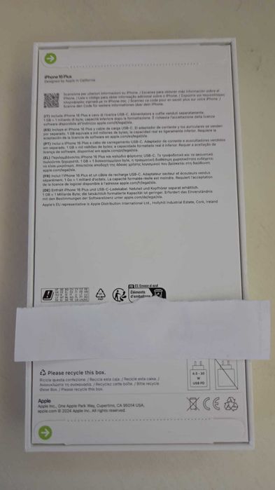 iPhone 16 plus 128Gb novo, selado na caixa