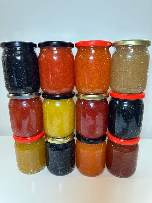 Ікра Червона Лососева . 12 Видів різних смаків