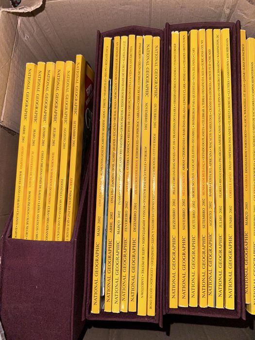 National Geographic Portuguesa desde o numero 1 em 2001 até 2007