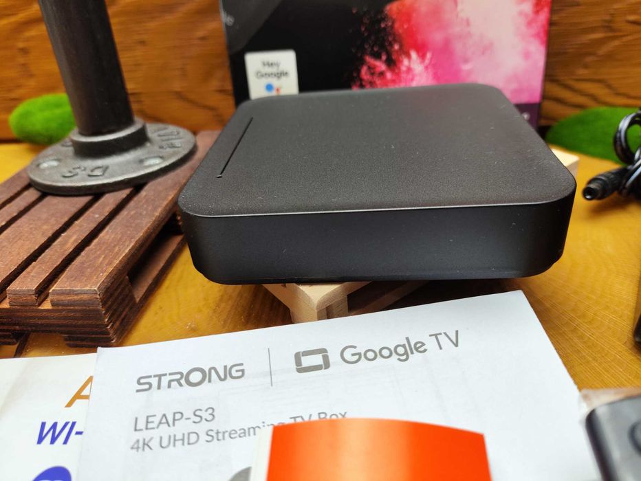 Smart TV Box Strong LEAP S3 Google TV 4K HDR10+ GeForce Now LAN S/PDIF