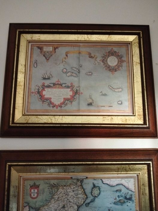 Quadros de mapas antigos