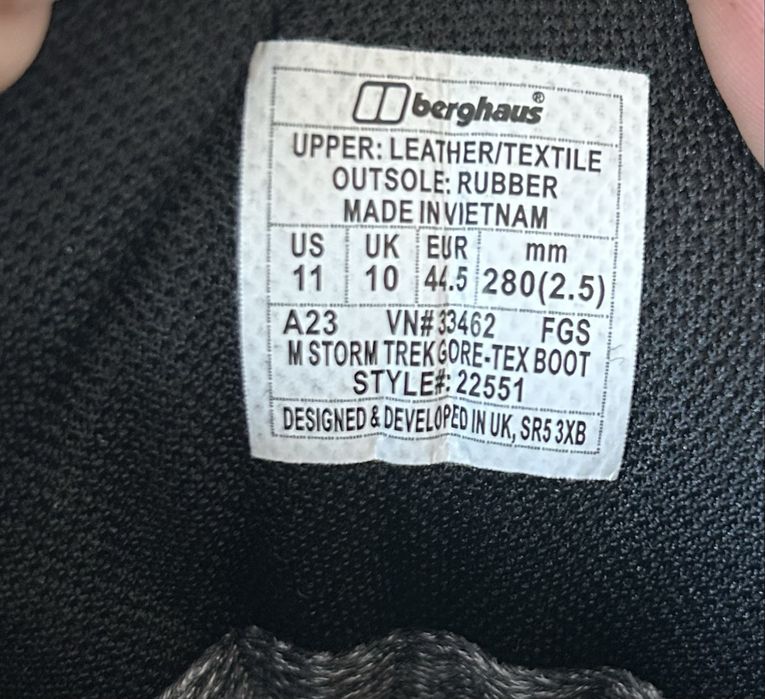 Buty trekkingowe Berghaus Storm Trek Gore-Tex r.44,5
