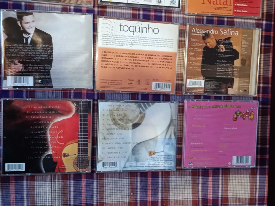 Diversos CDs musica em bom estado Iglesias Toquinho Seal Buble Teresa Cardoso Safina Pavarotti Luis Alegria Carochinha Branco