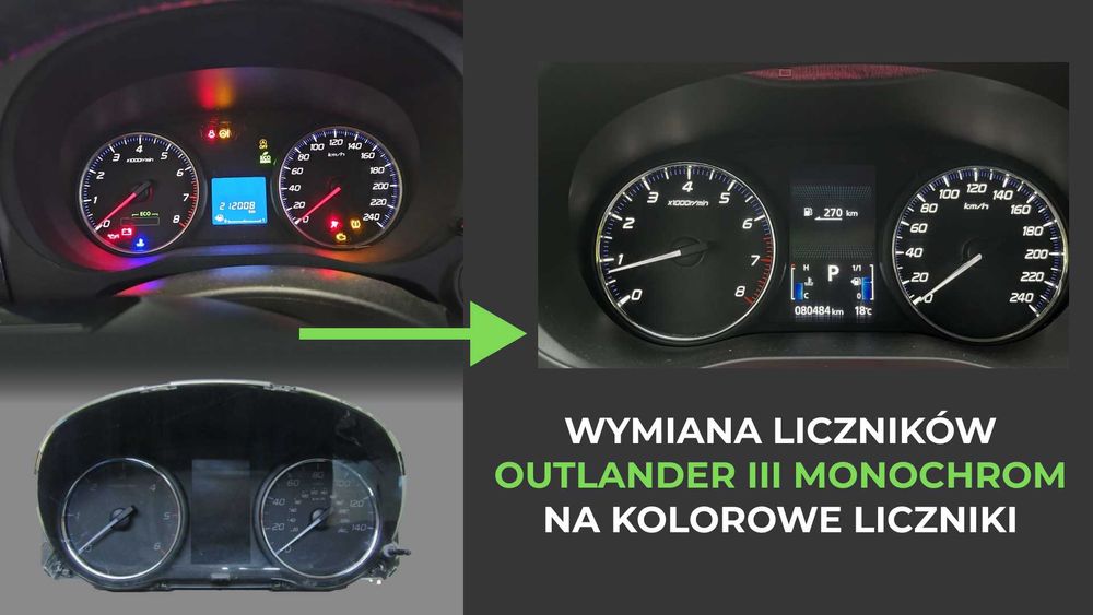 Liczniki Mitsubishi. Wymiana. Konwersja USA-EU. Naprawa. Programowanie