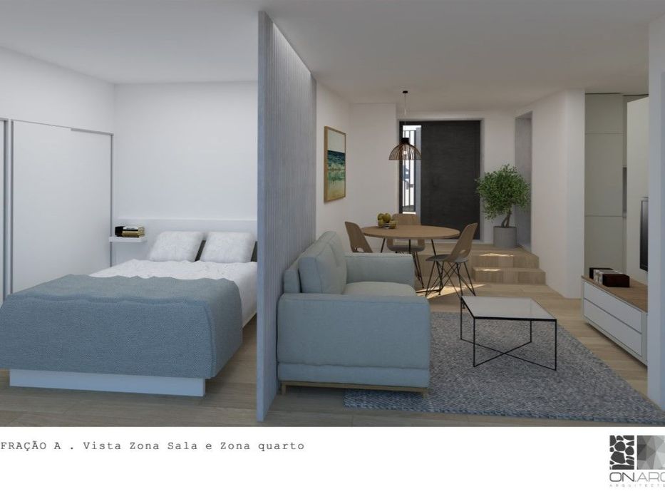 R/C de prédio em construção localizado no centro da vila da Parede