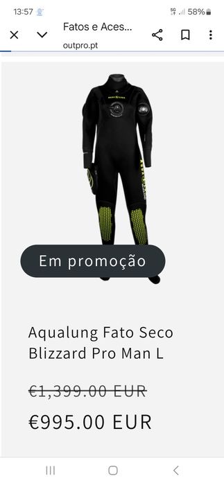 Fato seco de mergulho TDS de 2025