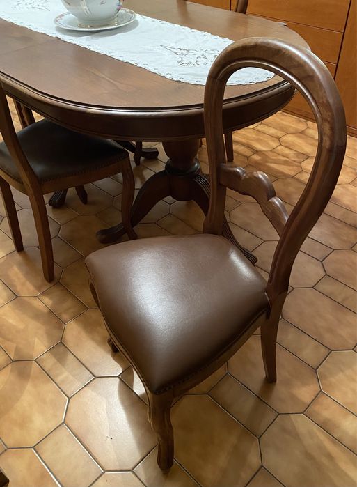 Mesa+sala+%2B+4+cadeiras+%2B+Movel+sala+%28tudo+em+madeira+maci%C3%A7a%2964739422100866123