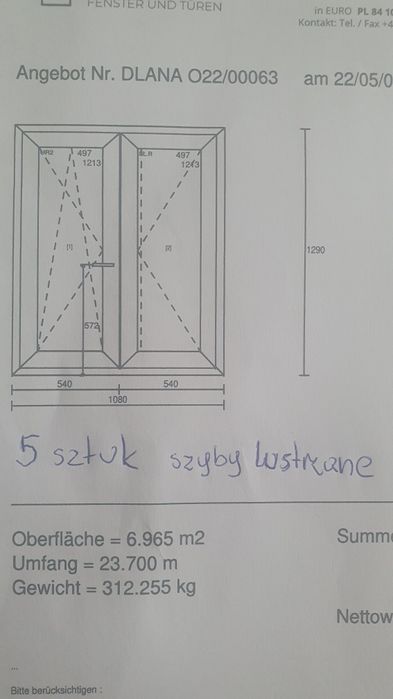 Okna i drzwi plastikowe  .