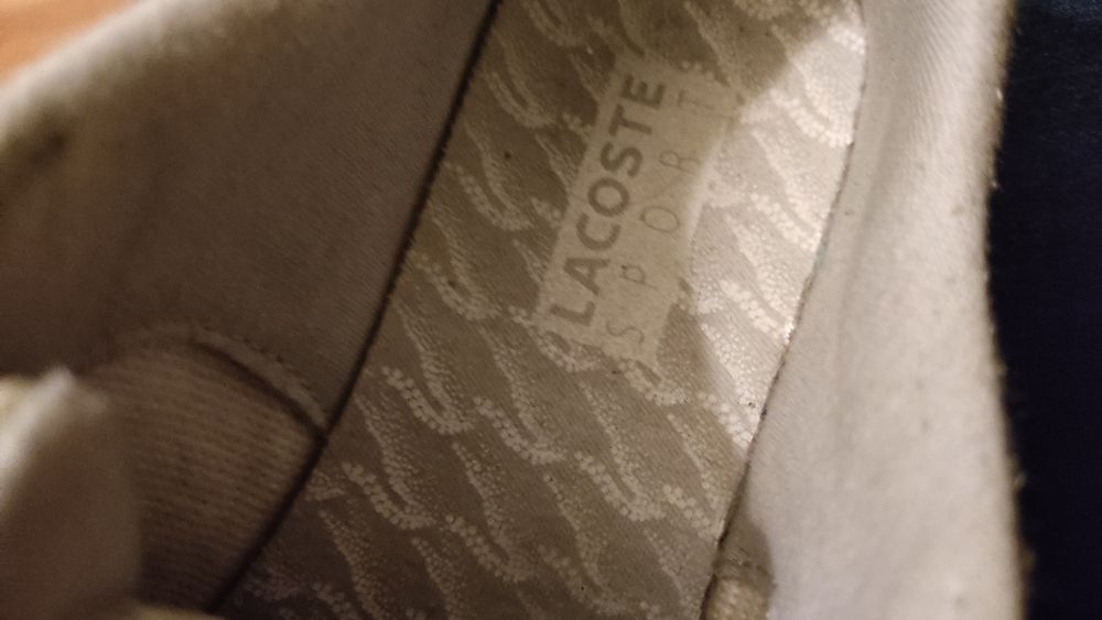 Adidasy skórzane Lacoste