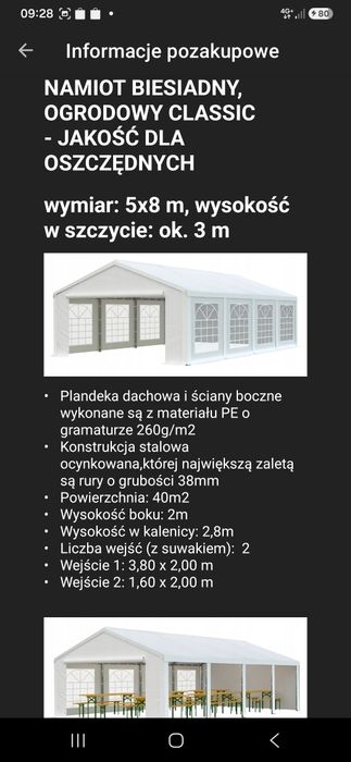 Namiot biesiadny