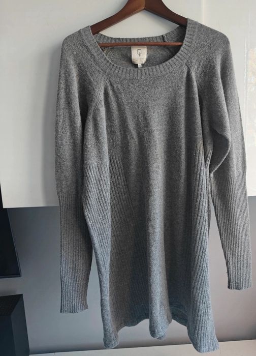 Dłuższy sweter redefine your identity xl  wełniany