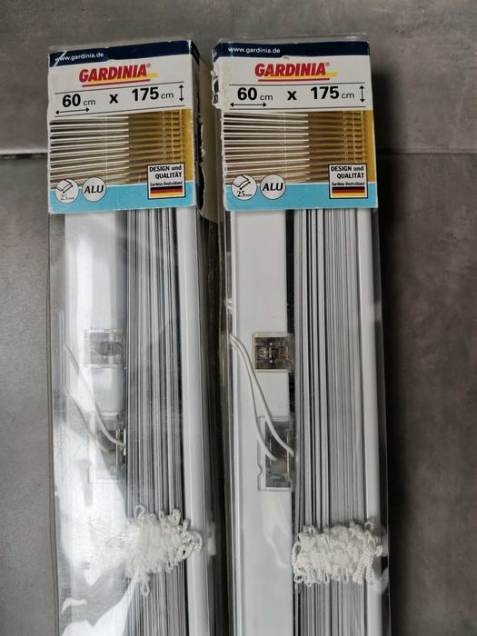 Жалюзі алюмінієві білі Gardinia 60х175 см.