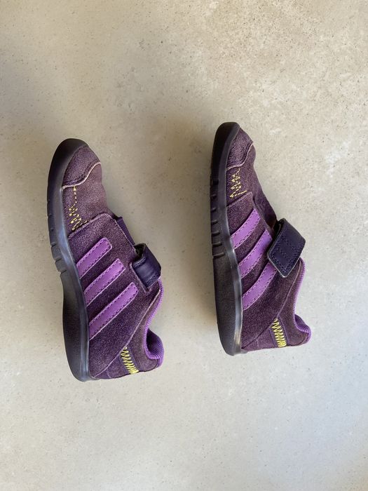 Adidasy sneakersy trampki Adidas 24 skórzane, na rzepy