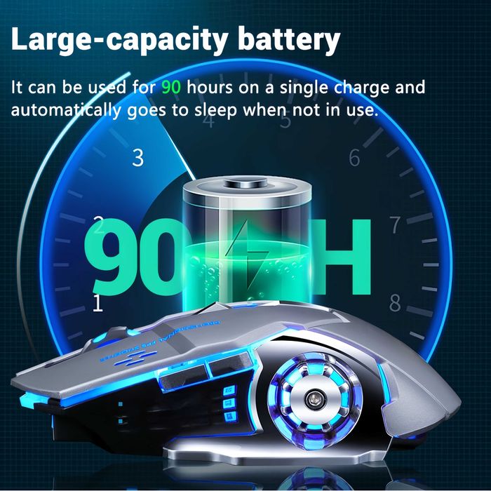 Бездротова ігрова миш з підсвіткою