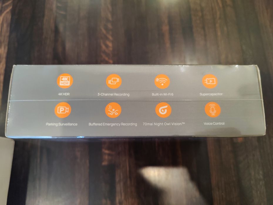 Відеореєстратор 70mai Dash Cam 4K T800e + rear cam rc 21 + sd card 64