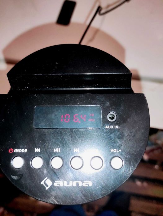 Колонка Auna Light Up Tower 40 W BТ LED USB FM черная