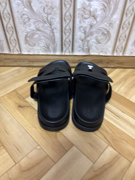 Фірмові шкіряні шльопанці Hermes 37-40