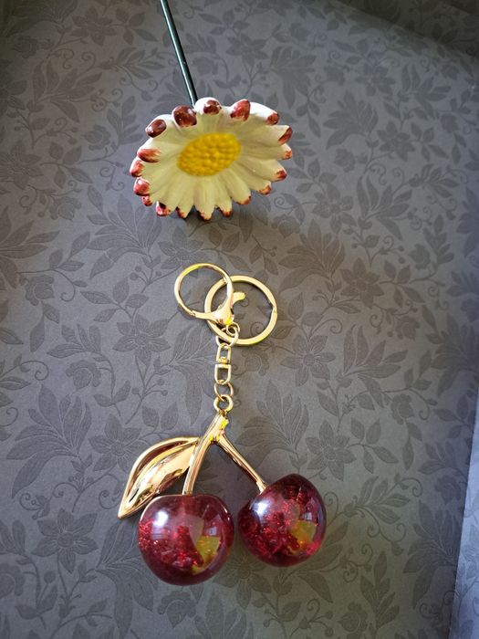 Porta-chaves cereja