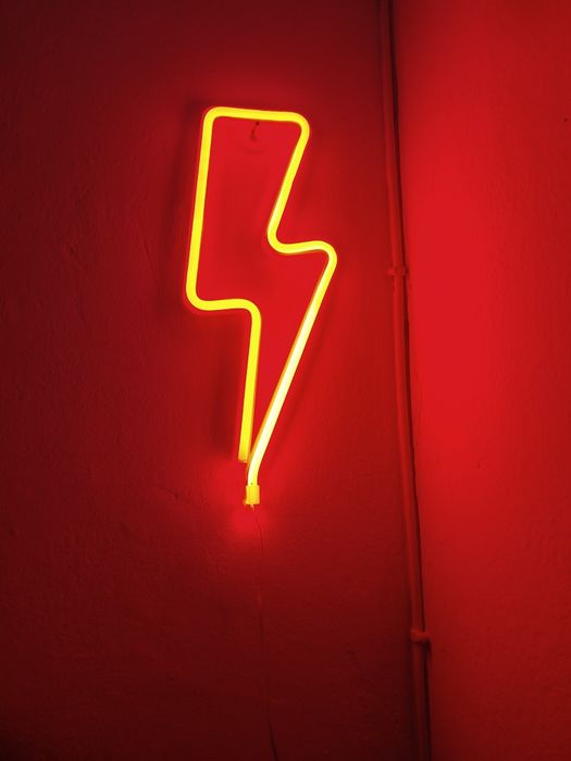 Neon led  błyskawica