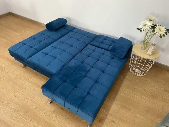 Sofá azul novo - envio gratis