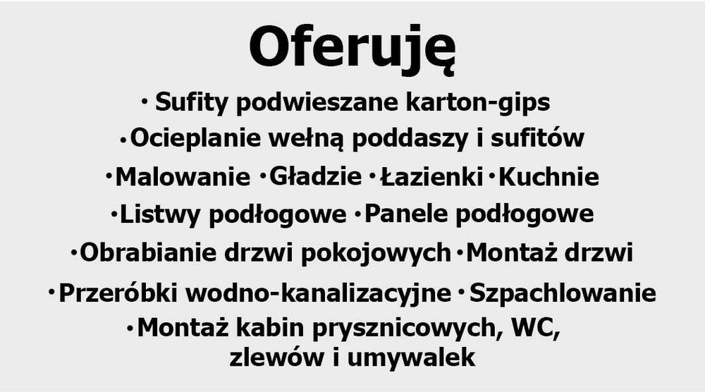 Remonty i wykonczenia wnetrz