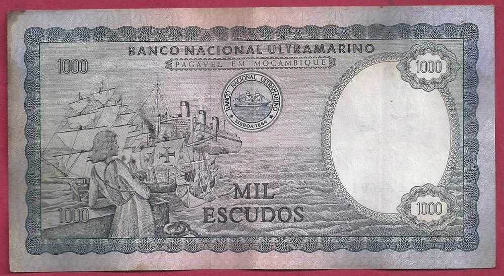 NOTA Moçambique  ex-colonia   1.000 Escudos  1972