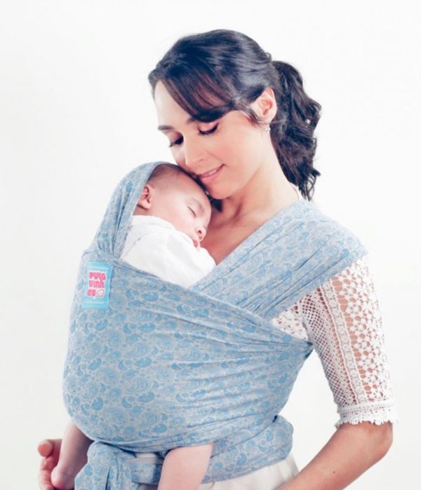 Sling wrap cornucópias azuis Pulguinhas bebé babywearing