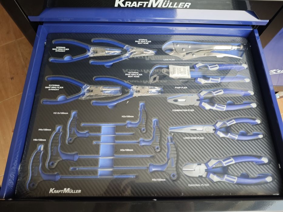 Carrinho de ferramentas Kraft Muller 7 gavetas 7 cheias XXL