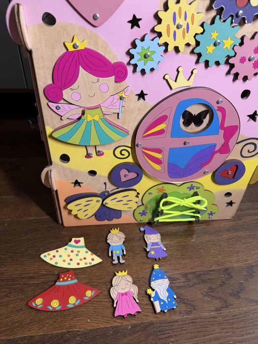 MEGA Domek 6w1 duża tablica kostka manipulacyjna Montessori nowe1600zł