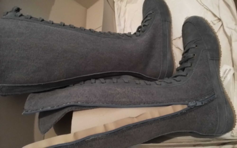 Чобітки бавовняні з замшею,р 37