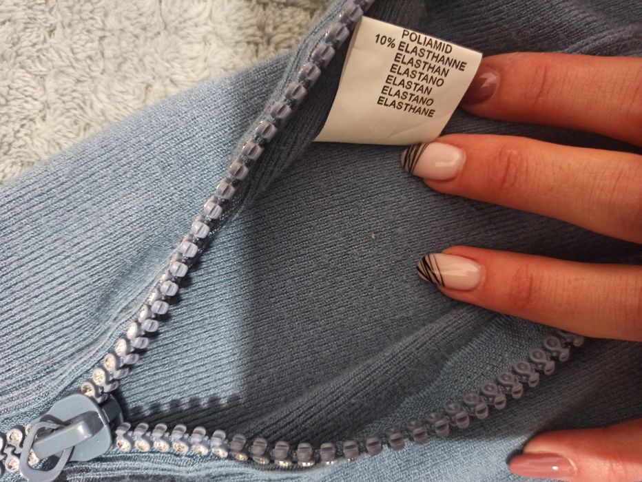 Niebieski sweterek tunika S