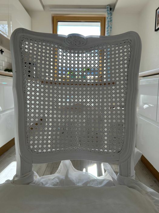 Antyczne Krzesła Vintage Styl Shabby Chic Retro Klasyczne Ludwikowskie