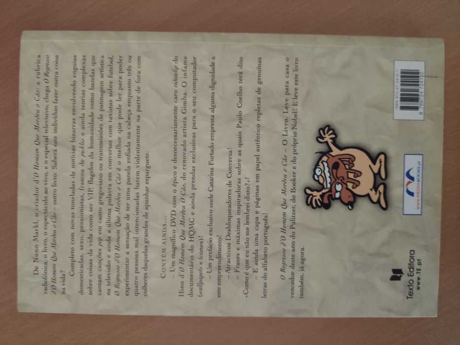 Livro Regresso do Homem que Mordeu o Cão Irmandade Canídeo Nuno Markl