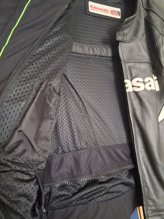 Skóra kurtka skórzana motocyklowa Kawasaki Ginza oryginalna