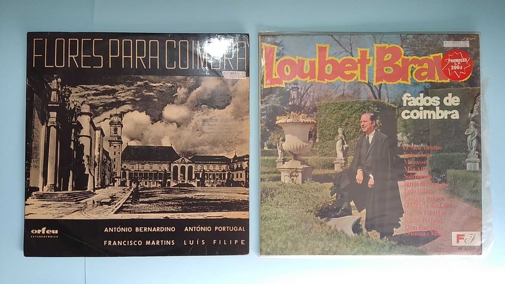 8 discos LP Amália, José Afonso, Fados de Coimbra, etc