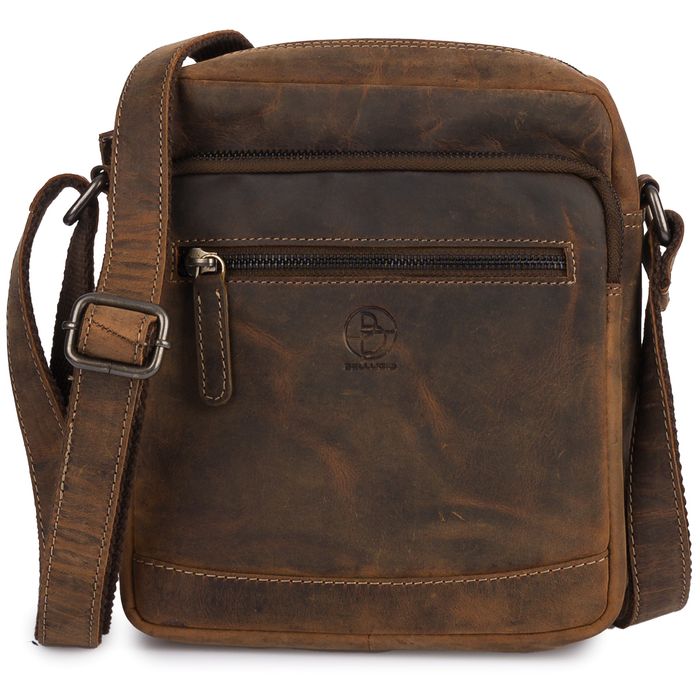 Torba skórzana brązowa AMADEO IV oryginalna premium na ramię mocna