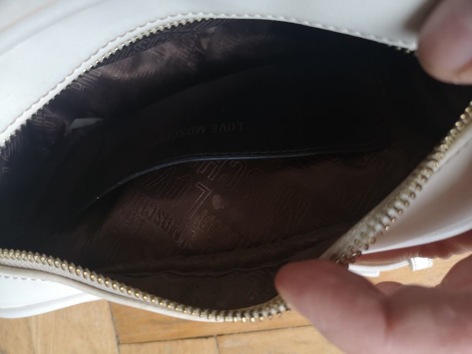 Torebka Love MOSCHINO biała, kremowa