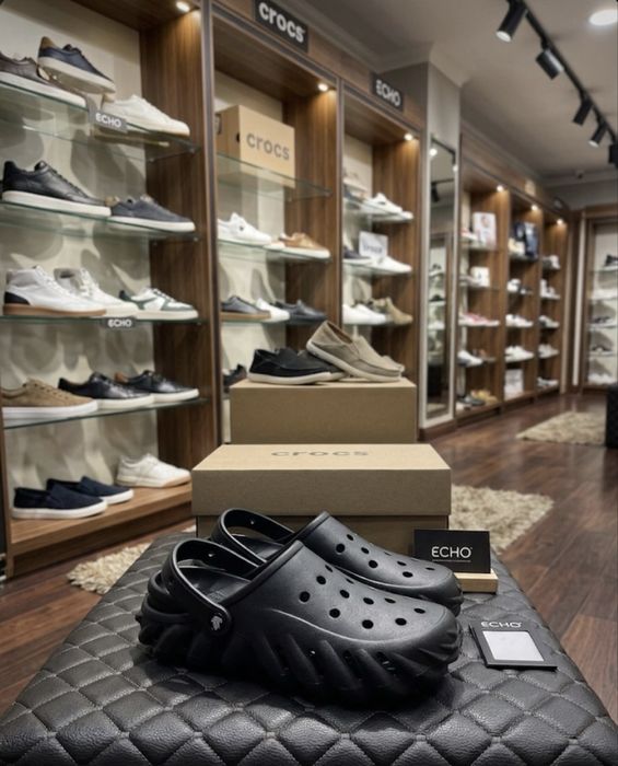 Crocs Echo Clog tripple black кроксы мужские черные