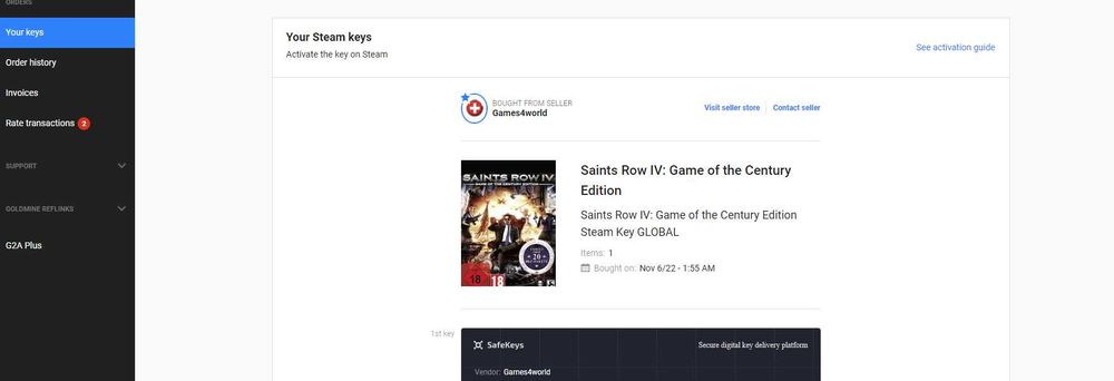 Klucz do gry Saints Row IV: Game of the Century Edition