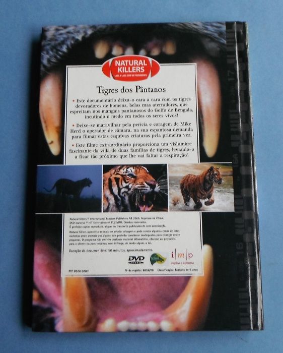 DVD - Tigres os Pântanos