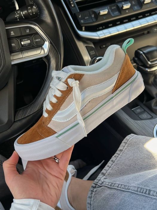ФАВОРИТ! Vans Knu Skool Beige 36 37 38 39 40 ванс кну скул бежеві