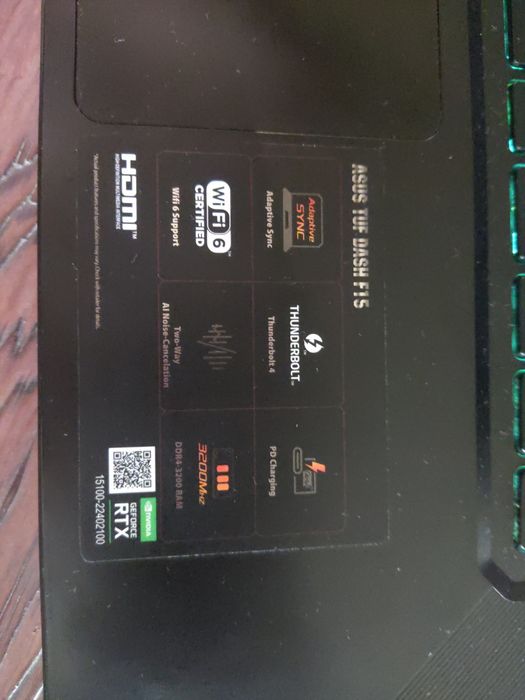 Ноутбук ASUS TUF Dash F15