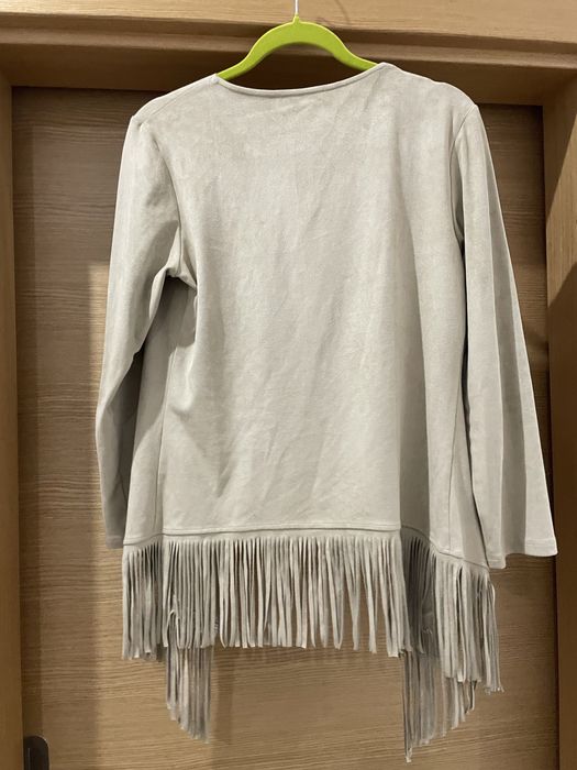 Casaco ferreache com franjas