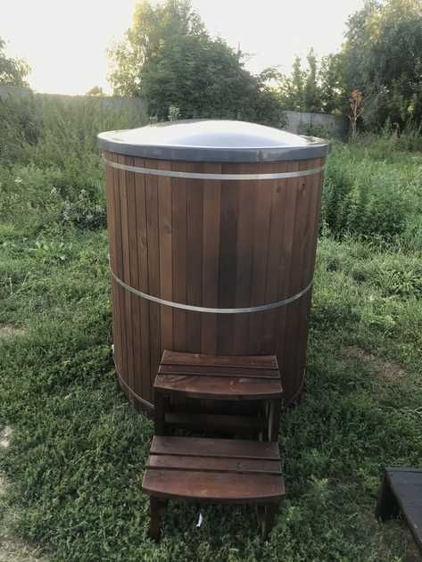 Чан на дровах з джакузі. Вуличне джакузі від виробника.