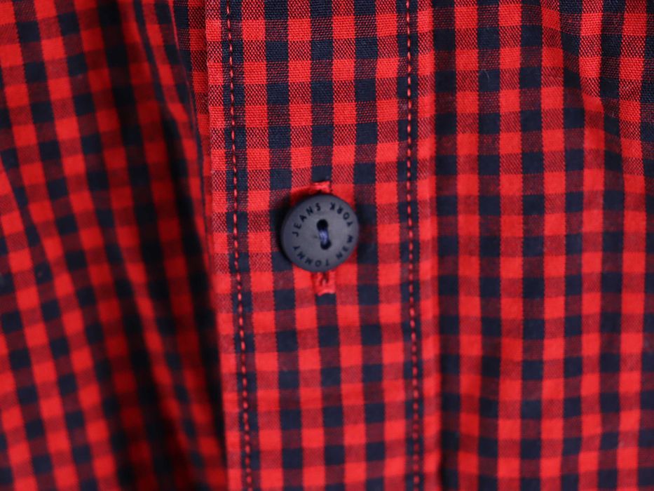 Tommy Hilfiger męska koszula w kratę regular fit casual biznesowa S M
