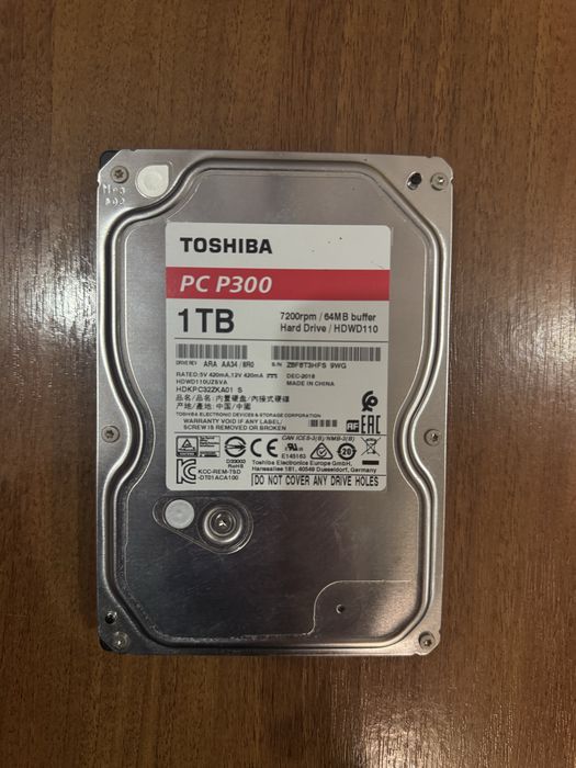 hdd диск  на 1 тб