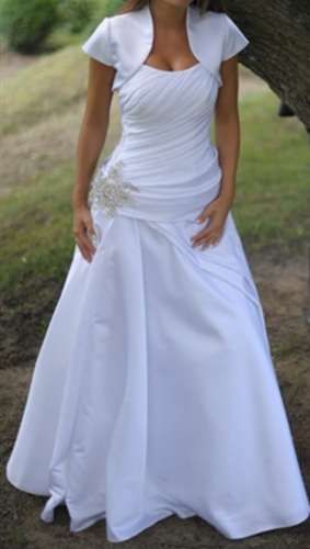 Suknia ślubna rozmiar 36 śnieżnobiała+ buty+bolerko, stan idealny!!!