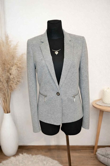 Marynarka garniturowa szara damska żakiet Reserved  M 38