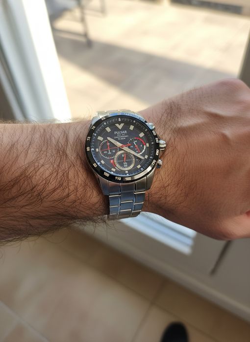 Męski zegarek marki Pulsar PZ5117X1 Solar