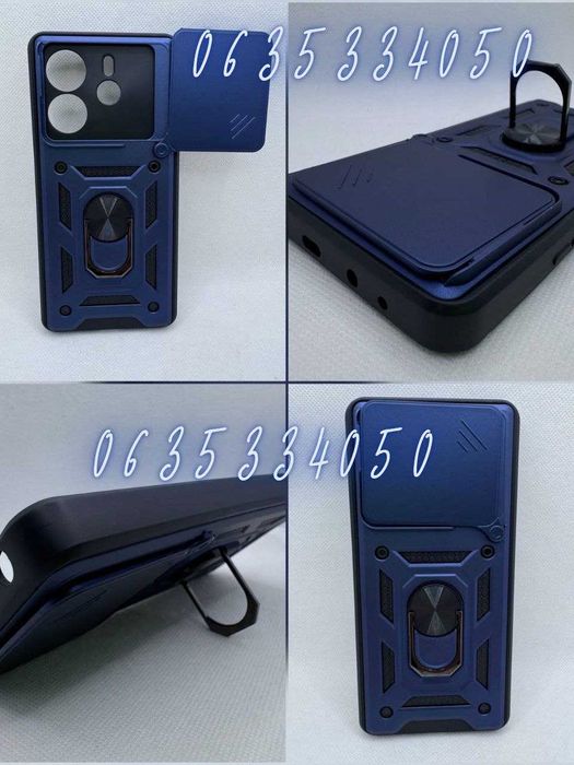 Противоударный чехол для Xiaomi Note 14 4G Euro бампер с кольцом